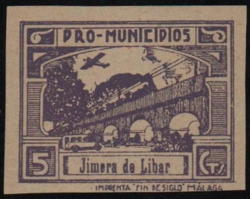 Jimera de Libar sellos postales stamps Spain Guerra Civil War